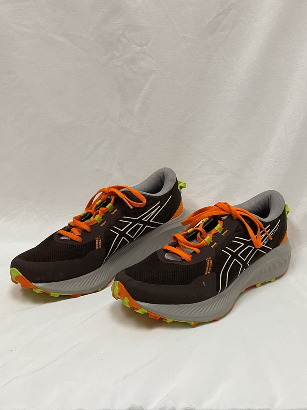 ASICS Gel-Excite Trail 2 Men’s Size 9 Trail Running Shoes Brown Orange Green